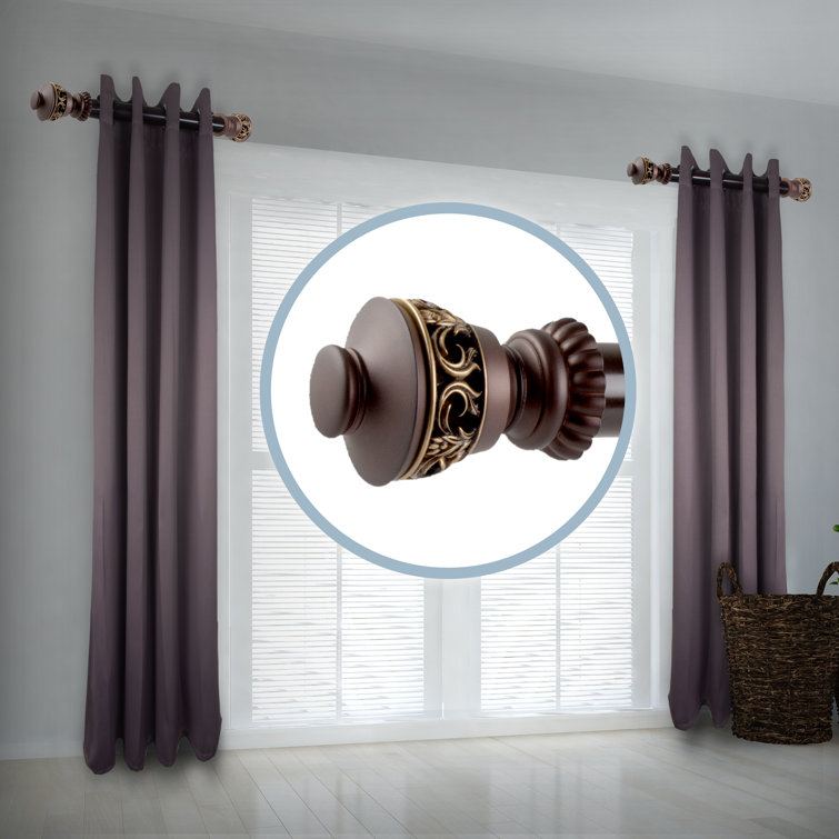 House of Hampton® Uma Lattice Single Curtain Rod Wayfair